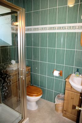 The double bedroom has en-suite facilities comprising a shower, WC and wash hand basin.