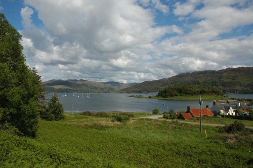 Slumbay Island as seen from the roadside not far from The Old Manse Guest House